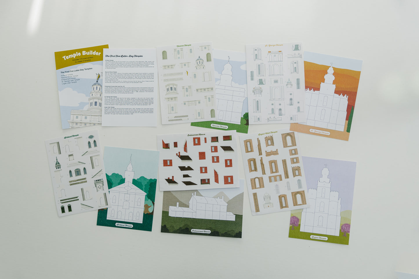 Temple Builder Sticker Kit