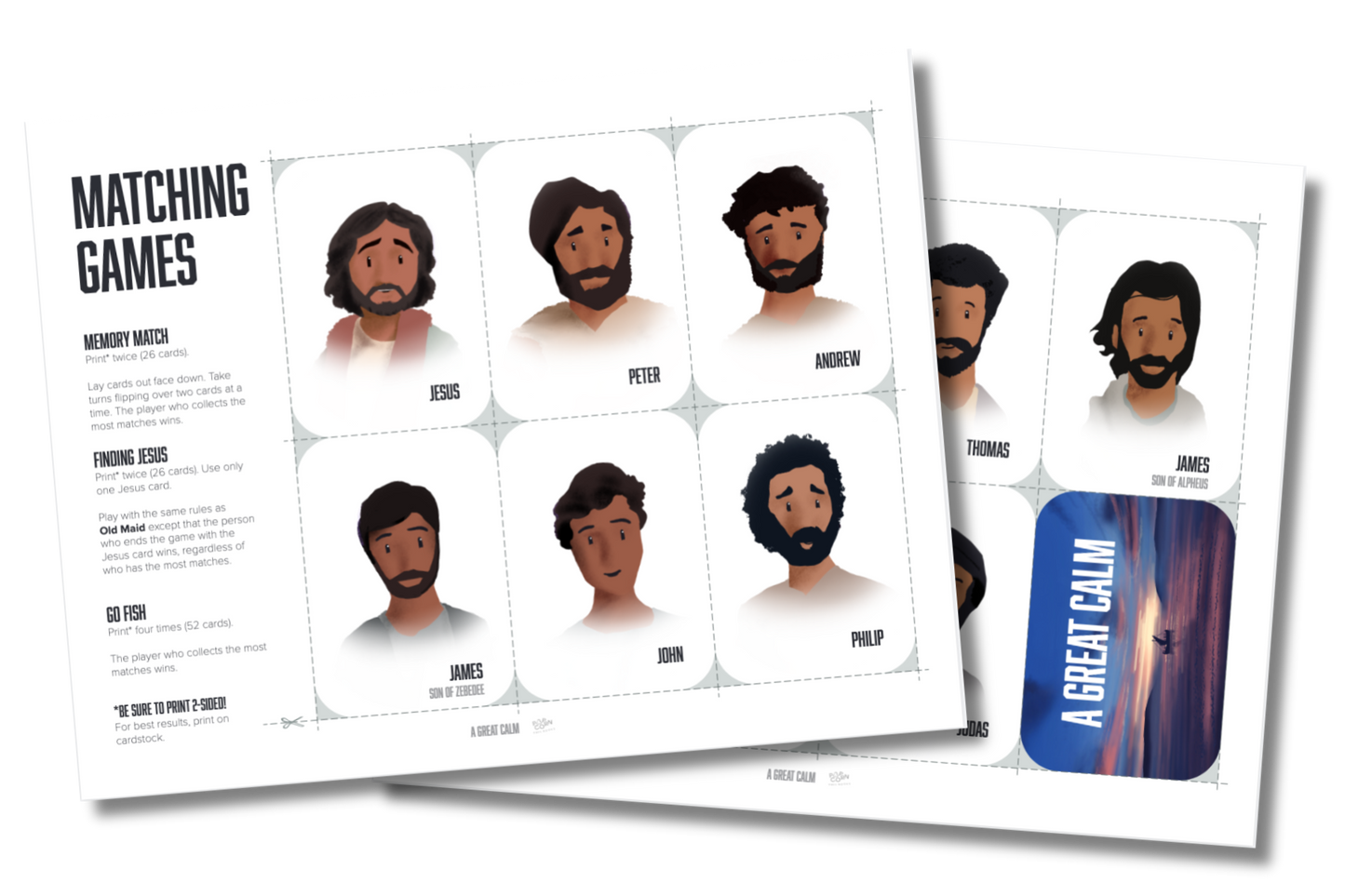 FREE Jesus and the Twelve Disciples Printable Games